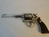 1948 Smith Wesson Pre Model 10 HE 38 spl. Nickel - 2 of 10