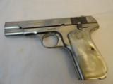 High Condition Colt Model 1908 .380 Nickel/ Fat Medallion Factory Pearls - 2 of 7