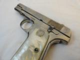 High Condition Colt Model 1908 .380 Nickel/ Fat Medallion Factory Pearls - 7 of 7