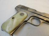 High Condition Colt Model 1908 .380 Nickel/ Fat Medallion Factory Pearls - 6 of 7