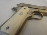 Near Mint Colt Model 1911 Nickel Series 70 .45 ACP with
Elephant Ivory Grips - 9 of 10