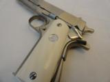 Near Mint Colt Model 1911 Nickel Series 70 .45 ACP with
Elephant Ivory Grips - 10 of 10