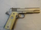 Rare Colt 1911 Factory Nickel Ivories .45 ACP with Letter - 2 of 8
