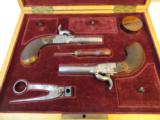 Cased set of Belgium 50 caliber Pocket Pistols - 2 of 10