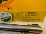 Mint unfired Ruger Old Model Army Stainless .44 In Box with Accessories - 12 of 13