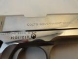As New Colt 1911 Factory Nickel Series 70 .45 Automatic Pistol
(1974) - 3 of 10