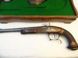 Wonderful Pair of 1840-50's Matching Smooth Bore Belgium Dueling Pistols - 1 of 12