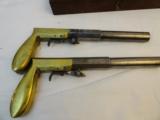 Fine Cased Pair of B.M.Bosworth Underhammer Pistols ca. 1850's - 4 of 7