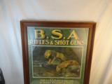 Rare Circa 1910 Large BSA English Rifle Store Poster Advertising - 2 of 4