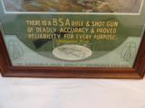 Rare Circa 1910 Large BSA English Rifle Store Poster Advertising - 4 of 4