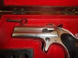 Beautiful Remington Type 2 Double Derringer .41 Nickel- Fire Blue Dealer Cased - 8 of 10