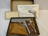 Boxed Colt Model 1911 Combat Commander Series 70 Electrolis Nickel - 1 of 12