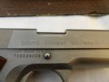 Boxed Colt Model 1911 Combat Commander Series 70 Electrolis Nickel - 3 of 12