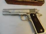 Beautiful Colt 1911 Factory Nickel Pre Series 70 in .38 Super Boxed - 3 of 9