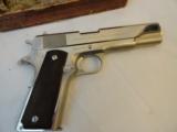 Beautiful Colt 1911 Factory Nickel Pre Series 70 in .38 Super Boxed - 2 of 9