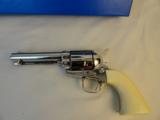 Boxed Colt SAA .45 Nickel Ivory - 2 of 9