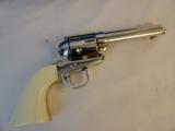 Boxed Colt SAA .45 Nickel Ivory - 3 of 9