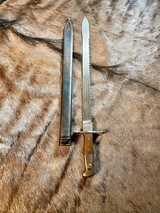 Swiss 1914 Schmidt Rubin Waffenfabrik Neuhausen saw back bayonet - 2 of 16