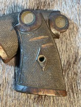 Pre-War Smith&Wesson gold logo N Frame Revolver original Grips - 3 of 11