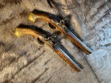 Pair of 1751 Danish Pattern heavy dragoon flintlock pistols - 2 of 20