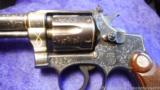 S&W 22/32 Engraved,gold inlaid,factory letter in display case - 5 of 13