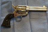 Colt SAA Pair .38-40 4 3/4" Nickel Plated - 3 of 7