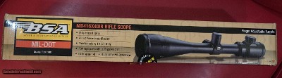 New in the Box BSA 4-16x40 Mil dot scope for sale