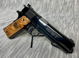Colt National Match Royal Gold Cup .45 ACP — TALO Exclusive 1 of 300 — NMR122 — Royal Blue 1911 w/ Burl Display Case - Image 7 of 19