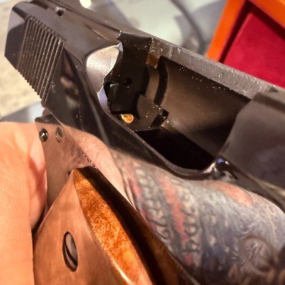 Colt National Match Royal Gold Cup .45 ACP — TALO Exclusive 1 of 300 — NMR122 — Royal Blue 1911 w/ Burl Display Case - Image 16 of 19