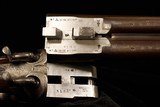 JD Dougall Damascus Sidelever Hammer SxS, 12ga/30