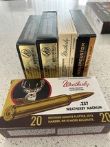 257 weatherby ammunition - 1 of 2