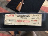 BROWNING BELGIUM “SWEET 16”, 26” Improved Cylinder Vent Rib, with Box and with packaging