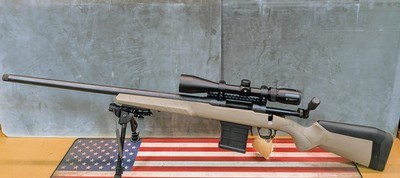 USED- Savage Model 110 6.5 Creedmoor LEFT HANDED with Crossfire II Scope and Bipod.