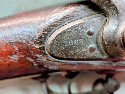 U.S. Springfield Model 1863/1869 Trapdoor Rifle with Original Massachusetts Guard Marking - Image 7 of 15
