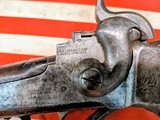 Antique Sharps Rifle, Patchbox Stock, Cartridge Box and Period Cartridges - Image 7 of 15