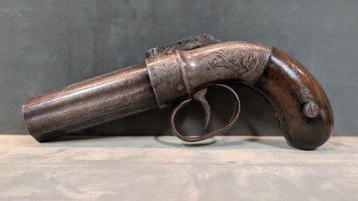 Antique Allen & Thurber Allen’s Patent 6-Shot Percussion Pepperbox Pistol