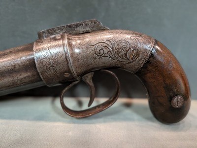 Antique Allen & Thurber Allen’s Patent 6-Shot Percussion Pepperbox Pistol - Image 2 of 11