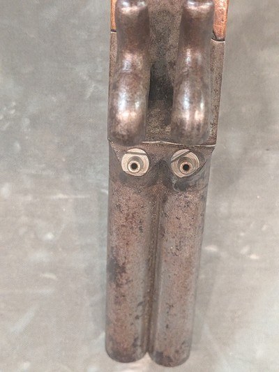 Antique Belgian ELG Double Barrel Percussion Pocket Pistol Side-by-Side - Image 5 of 8