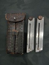 2 luger Magazines With pouch