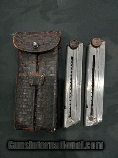 2 luger Magazines With pouch