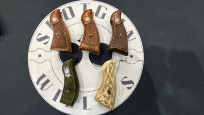 Lot of 5 Smith & Wesson K-Frame Revolver Grips – Factory & Aftermarket – Mixed Styles