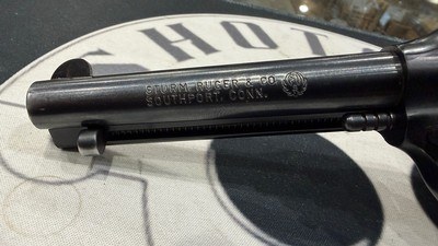 Ruger Bearcat .22 LR Single Action Revolver – Engraved Cylinder – 4