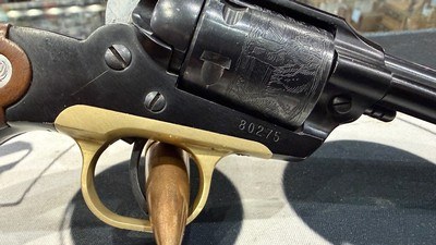 Ruger Bearcat .22 LR Single Action Revolver – Engraved Cylinder – 4