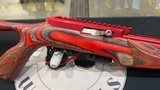 Tactical Solutions X-Ring .22LR Rifle – Custom Red Laminate Thumbhole Stock – Lightweight Threaded Barrel - Image 3 of 8