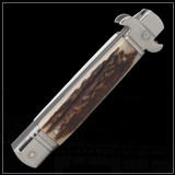 AKC Bill Deshivs Stag Leverletto Automatic Knife - 6 of 6