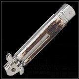 AKC Bill Deshivs Stag Leverletto Automatic Knife - 5 of 6