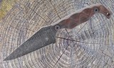 Stroup Knives Bravo 5 Fixed Blade Knife 1095 HC Steel Rosewood Handle - Image 1 of 6