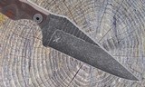Stroup Knives Bravo 5 Fixed Blade Knife 1095 HC Steel Rosewood Handle - Image 3 of 6