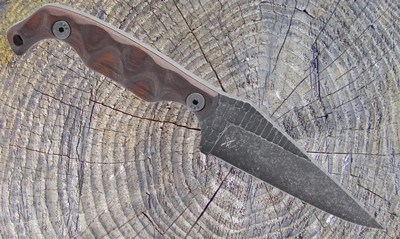 Stroup Knives Bravo 5 Fixed Blade Knife 1095 HC Steel Rosewood Handle - Image 2 of 6