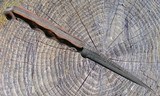 Stroup Knives Bravo 5 Fixed Blade Knife 1095 HC Steel Rosewood Handle - Image 5 of 6